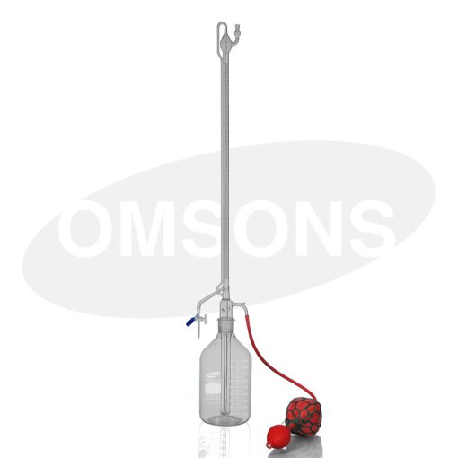 OMSONS - Bình nghiệm tự động van thủy tinh lỗ thẳng loại B 13B