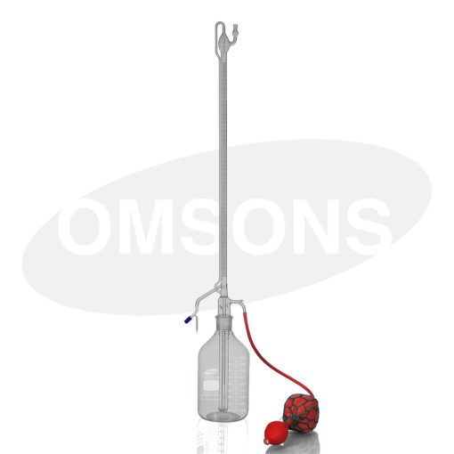 OMSONS - Bình nghiệm tự động khóa Rotaflow với van kim PTFE loại A có Giấy chứng nhận NABL 16