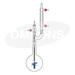 OMSONS - Bình chưng cất hoàn lưu với bình ngưng Allihn dọc 390