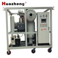 Máy tinh lọc dầu cách điện chân không di động hai tầng HZLY-75A 4500L/H