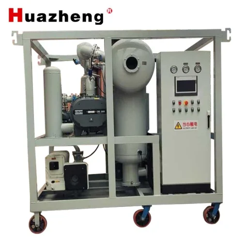 Máy tinh lọc dầu cách điện chân không di động hai tầng HZLY-75A 4500L/H
